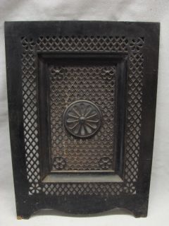  1800s Cast Iron Ornate Fireplace Cover Very Ornate Design A