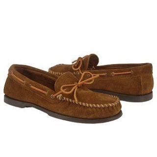 Mens Minnetonka Moccasin Camp Moc Dusty Brown Shoes