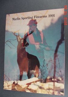  1991 Marlin Arms Firearms Gun Catalog Free Shipping