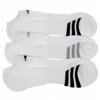 Accessories adidas Mens Climalite Cush NS 3Pk White/Assorted Shoes