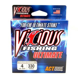 Vicious Ultimate Fishing Line 330 Yards 10 lb Clear