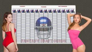Fantasy Football 2012 Draft Board Kit 3X5ft w Large labels CBS NFL