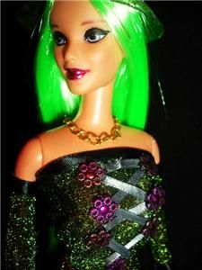 Poisonous Toxic Witch of the Forest ~ Halloween barbie doll ooak