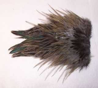   Saddle Patch Fly Tying Feathers Jig Fly Fishing Material Tools D