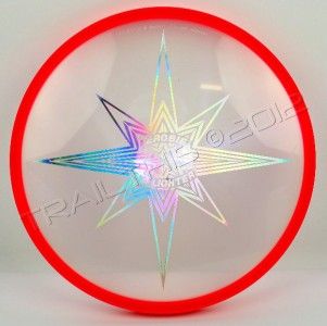 Red Skylighter Aerobie Flying Disc Frisbee Lighted LED Day or Night
