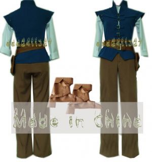 Enchanted Tangled Prince Flynn Rider Cosplay Costume