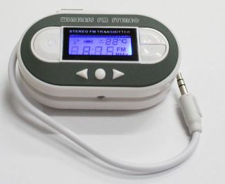 FM Transmitter 200 CH Radio USB Charger LCD 4  iPod