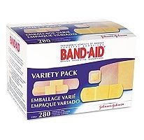 Johnson Band Aid Variety Pack First Aid Bandages 280 Ct