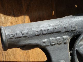 Cast Iron Farm Fence Wire Stretcher Block Tackle Pulley Patented 1897