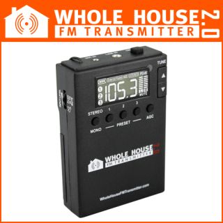 Whole House FM Transmitter 2 0 for Home Stereo TV Audio Car MP3 Radio