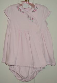 First Impressions Girls Pink 4 PC Outfit Sz 6 9 M