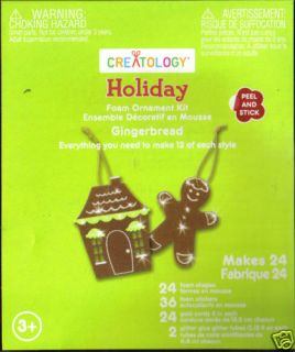 Creatology Holiday Gingerbread Foam Ornament Kit