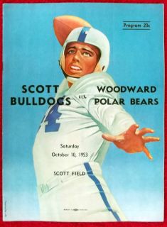 Scott Bulldogs High School Football Program Toledo Ohio Oh 1953 Coca