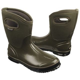 Womens Bogs Classic Mid Solid Green 