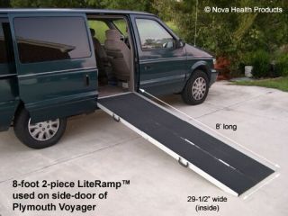 New 8 Wheelchair and Scooter Ramp Literamp™ Suitcase Folding Ramps