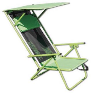 Bravo 143184 Lime Green Folding Beach Shade Chair