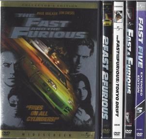 Fast The Furious 1 2 3 4 5 DVDs Movies Lot Tokyo Drift Fast Five