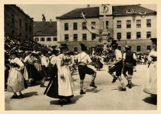 1934 Reichenhall Bavaria Folk Dance Germany Costume Original