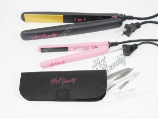 New In Box] Hot Beauty Flat Iron 1 & 1/2 & Pouch SET