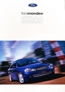 1999 00 Ford Mondeo ST200 Dutch Sales Brochure Prospekt