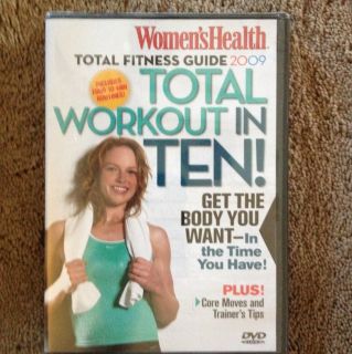 New Womens Health Total Fitness Guide 2009 Total Workout in Ten DVD