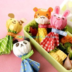  Puppy Rabbit Hamster Bento Onigiri Rice Ball Food Plastic Wrap