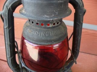 Antique Dietz Little Wizard Firefighting Rescue Oil Lantern Prop of