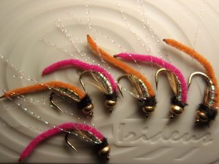  River Worms Flies Steelhead American Shad Trout Bead Fly Fishing Flies