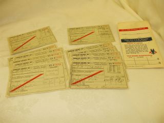  Airlines 1950s Vintage Airline Tickets A Lot of 13 Items as Is