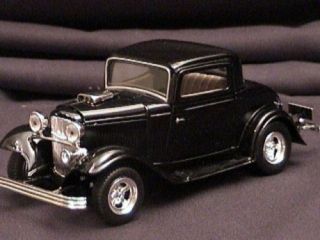 FORD 1932 coupe 32 die cast scale model hot rod toy car black