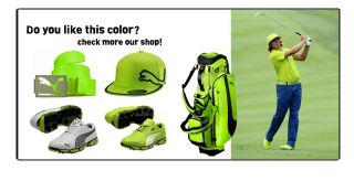 Puma Golf Formation Stand Golf Bag Lime Green