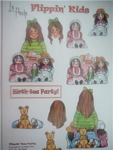A4 3D Flippin Kids Girls Tea Party by La Pashe New