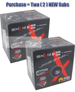 re Audio SXX 10 Car Speaker Subwoofers SXX10 D2 Pair