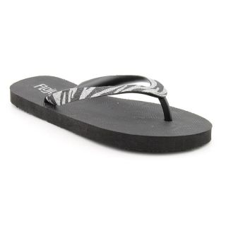 Flojos Zuri Womens Size 9 Black Open Toe Synthetic Flip Flops Sandals