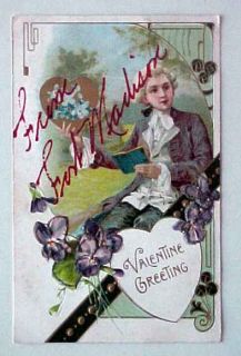IA ft Madison Iowa 1909 Greeting Valentine Postcard