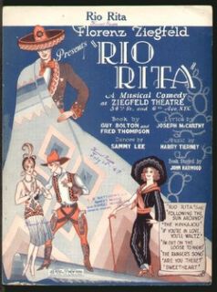Rio Rita 1926 Ziegfeld Broadway Show Vintage Sheet Music