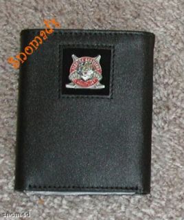 New Genuine Leather Wallet Florida Panthers Pewter Tri Fold