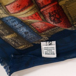 Original Piero Fornasetti Silk Scarves Foulard 1st Triennale Milano