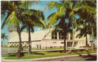 Fort Myers FL Exhibition Hall Vintage Postcard   Ft. Florida