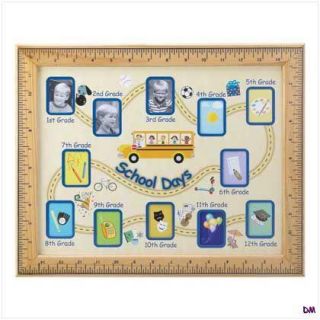 fun photo frame traces your child s progress through school from start