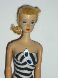 Vintage Barbie 3 T M Ponytail Case Black White Tag 900 Outfits Lot TLC