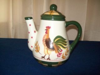 Bella Casa by Ganz Teapot depicting A Colorful Rooster