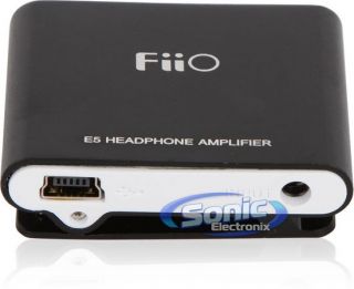 FiiO E5 Portable Clip On Headphone Amplifier/Amp w/ USB Rechargeable