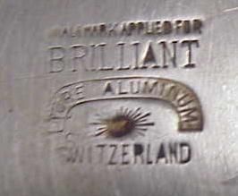 Vintage Brilliant Folding Aluminum Omelet Pan Made in Switzerland