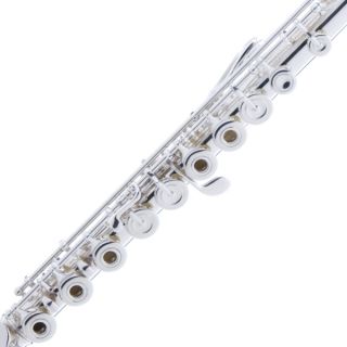 Cecilio Silver Plated Open Closed Hole C Flute w B Foot