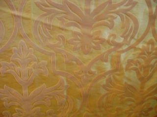 Brunschwig Fils Raised Velvet Gold Victorian Drapery Fabric BTY