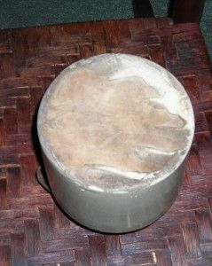 antique stoneware crock bail closure lid food jar primitive