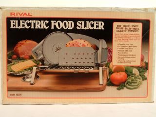 RIVAL ELECT. MEAT FOOD SLICER STAINLESS STEEL 1030V NIB