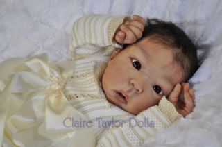 Finley Huti #2 by Claire Taylor Solid Silicone Cloth body Baby Doll LE