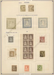 Switzerland Fournier Forgeries 3 Pages Ink Jet Copies